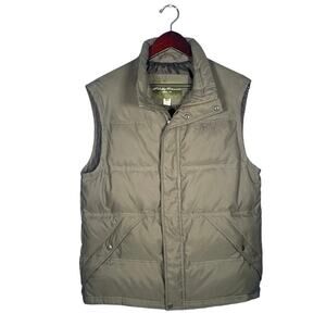 Eddie Bauer Premium Goose Down Puffer Vest EB 650 Men’s Medium DK Green Outdoors
